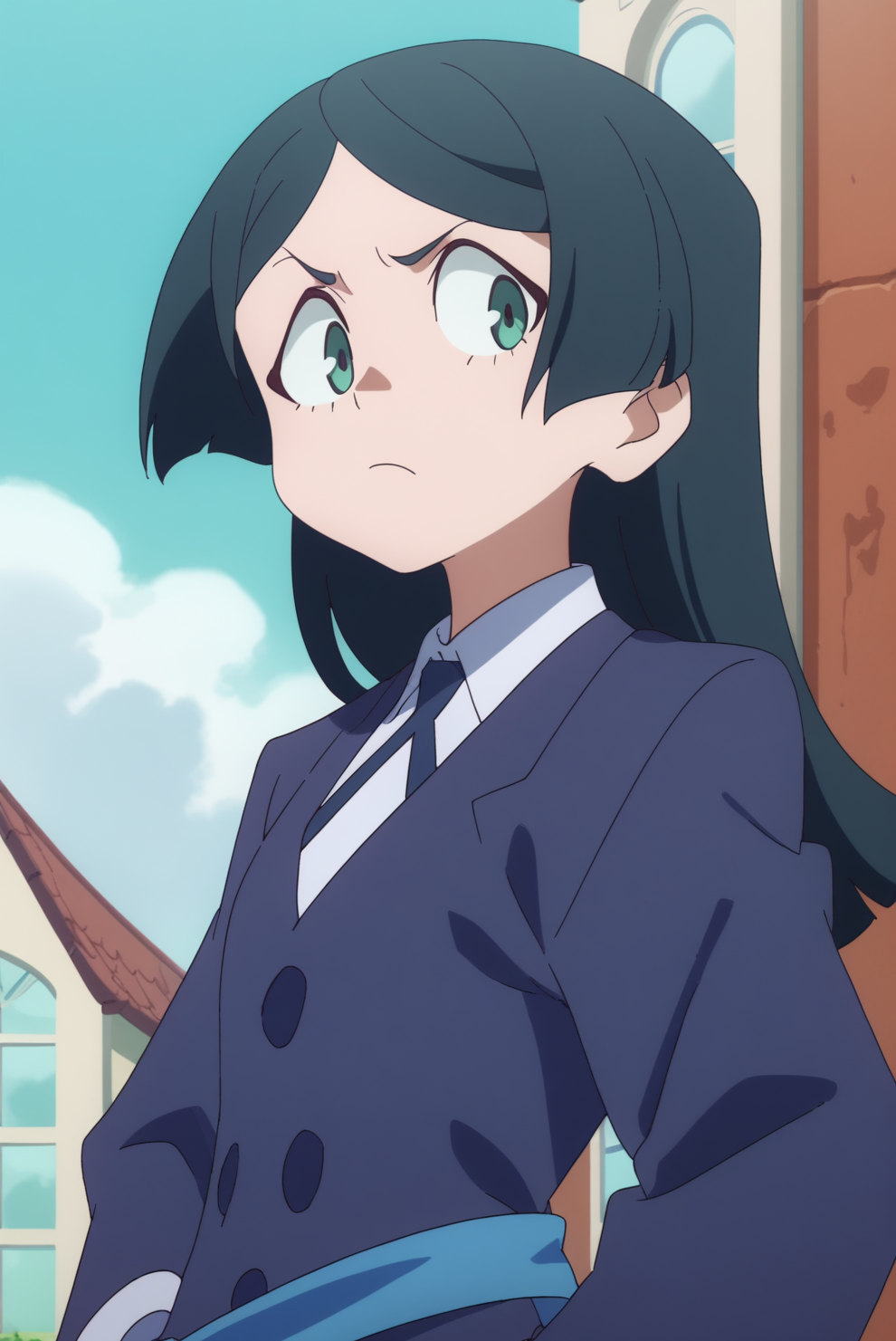 score_8_up, score_7_up, anime screencap, perfection,  Barbara Parker, solo, upper body <lora:Little_Witch_Academia-Barbara_Parker-PDXL:0.8>