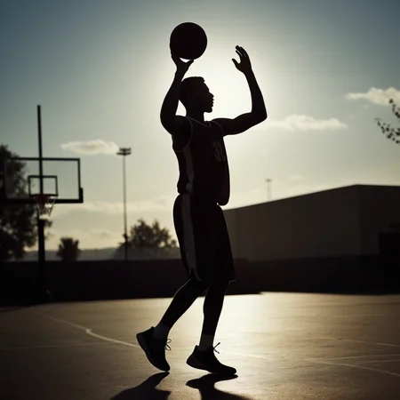 cinematic film still of <lora:Hand pony style v1:0.8>
a silhouette man is playing basketball with a ball, shallow depth of field, vignette, highly detailed, high budget, bokeh, cinemascope, moody, epic, gorgeous, film grain, grainy