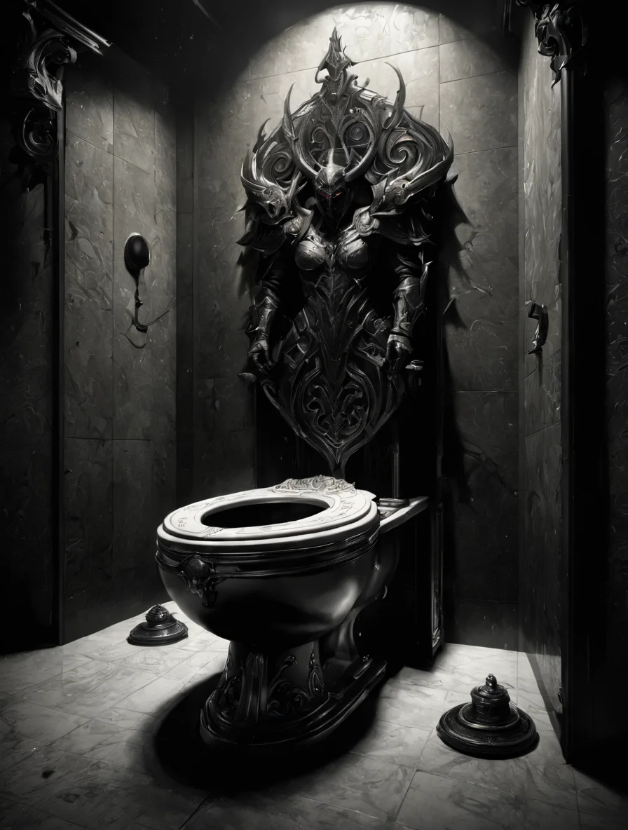 drkfntasy toilet,evil,cinematic,epic,masterpiece,awardwinning,<lora:darkfantasystyle-step00000300:1>