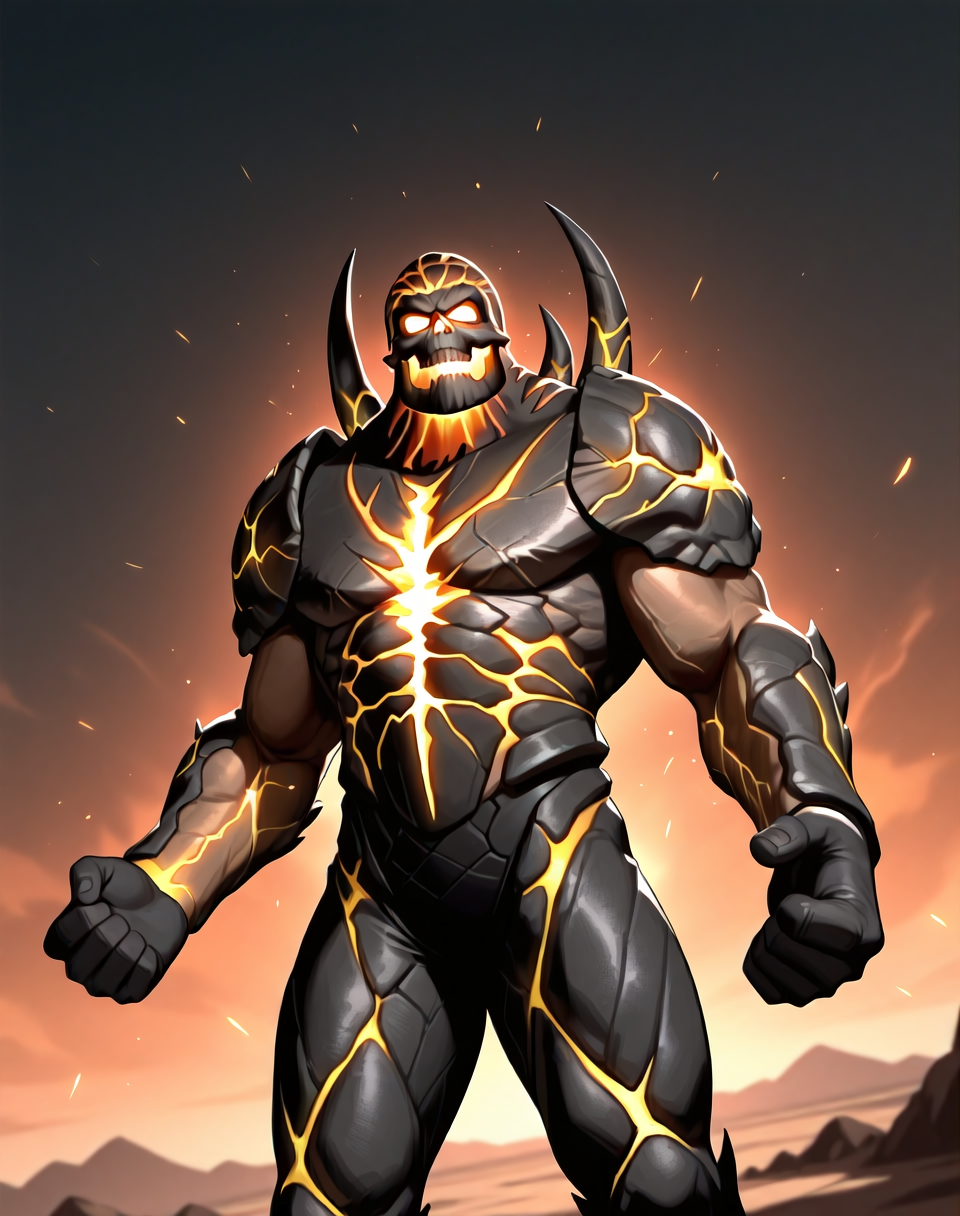 <lora:Dark_Khan_(Mortal_Kombat)_(Illustrious)_(AD):1> Dark Khan, muscular, Mortal Kombat, 
dutch angle, exterior, battle field, 
male focus, gradient coloring, villain, end boss, overpowering, 
BREAK very awe, aesthetically pleasing, masterpiece, best quality, amazing quality, very aesthetic, perfect depth of field shot, in'ei,
Smooth Quality, lazympos, IllustQualXL_Pos,