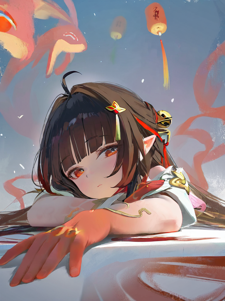 lingsha (honkai: star rail),1girl,(nababa:0.7),(artist:ningen_mame:0.9),(artist:sho_(sho_lwlw):0.9),(artist:rhasta:0.9),(artist:wlop:0.7),(artist:ke-ta:0.6),year 2023,,  masterpiece, best quality, very aesthetic, absurdres,<lora:lingsha_xl-000015:1>,
