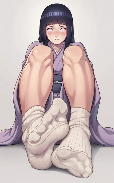 score_9,score_8_up,score_7_up,score_6_up,score_5_up,score_4_up,(source_anime),1girl,simple background,hyuuga hinata,naruto shippuuden,shy,long hair,kimono,full body,white tabi socks,anime coloring,<lora:l_u_pony:1>,l_u_pony,l_u,foot focus,
