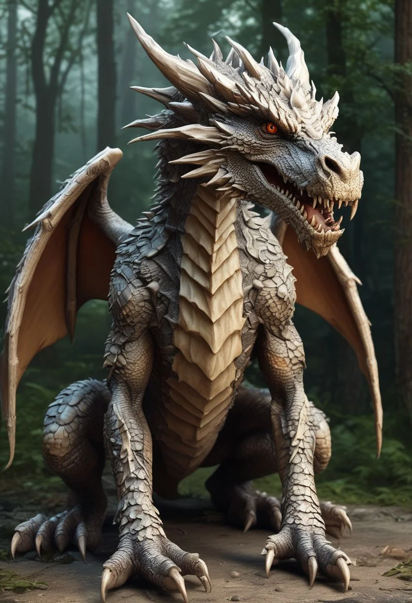 Hyperrealistic dragon