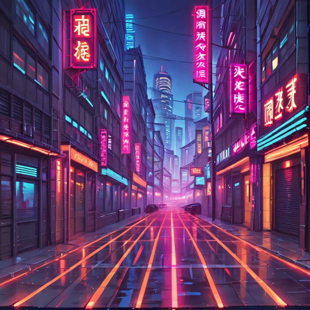 score_9, score_8_up, score_7_up,score_6_up, score_5_up, score_4_up, BREAK <lora:gits95environment:0.8>,
gits95, , city, no human, scenery, neon lights, building, road, street, night, , outdoors