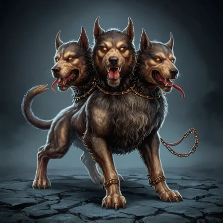 a cerberus knight <lora:cerberus-000011:1>