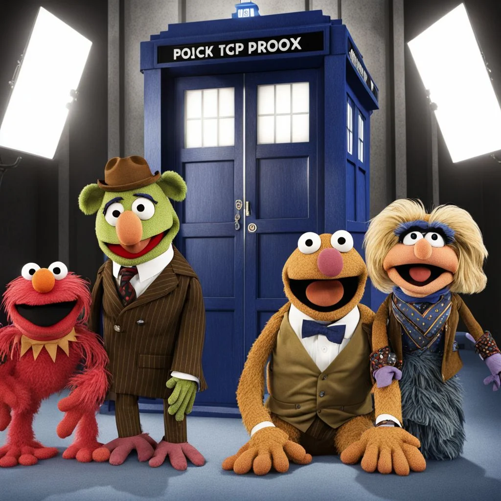 The TARDIS MuppetShow <lora:SDXL-MuppetShow-Lora-step00002500:1.0>