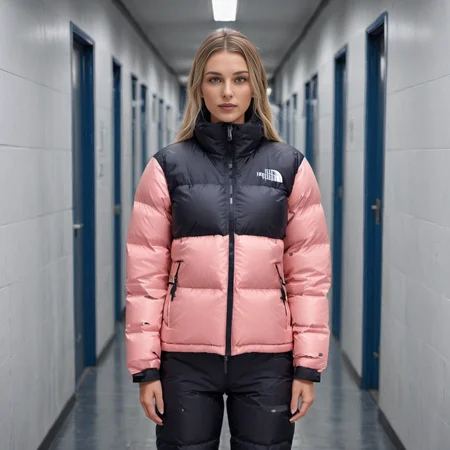 one nordic tall women wearing a tnf_nuptse jacket and downsuit puffer_downsuit , hyperdetailed photography,4k textures,intricate details,4k resolution, <lora:puffer_downsuit_v1:0.6> school corridor scene
<lora:pufferdown_tnf_nuptse:0.6>