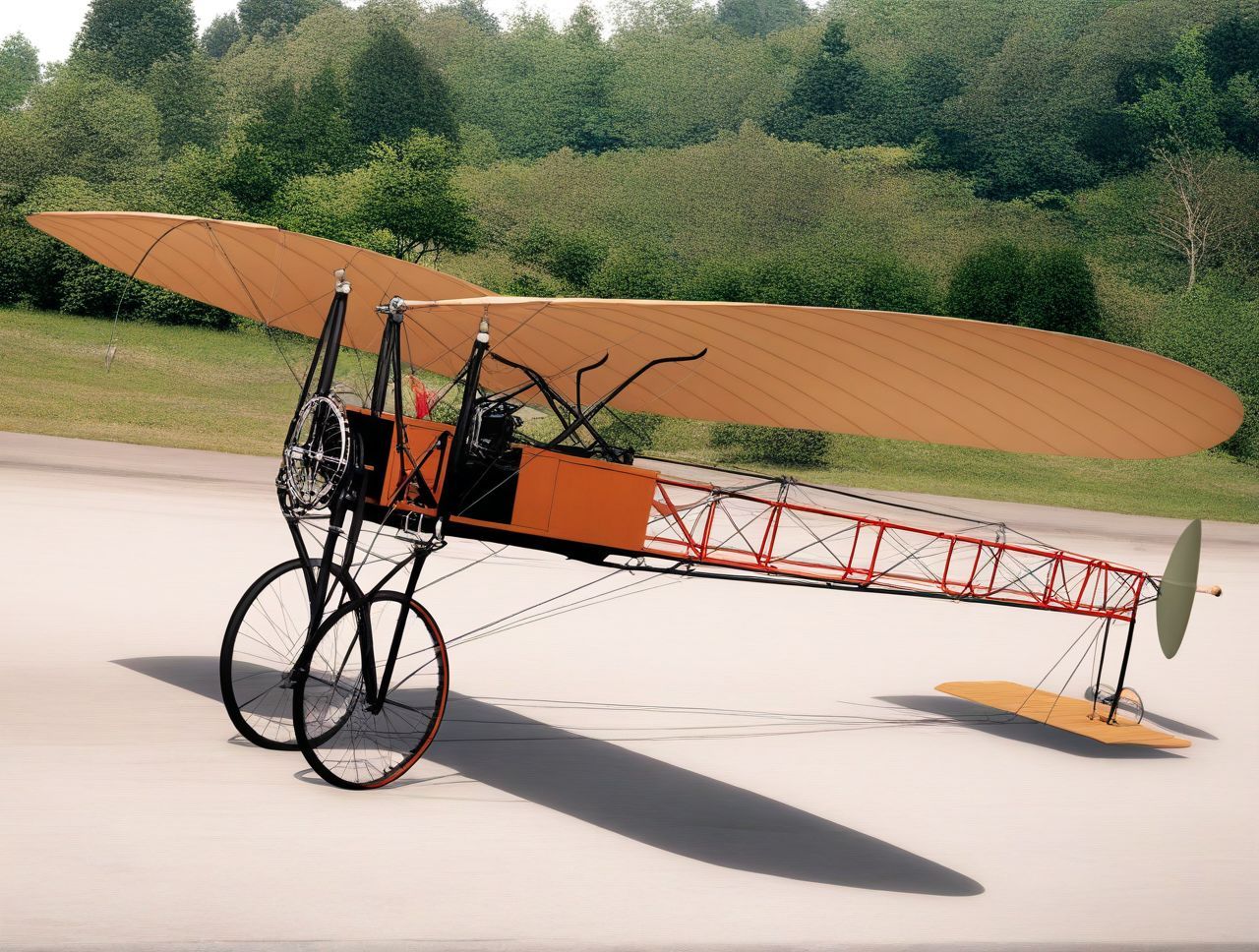 Bleriot_XI ,aircraft
,masterpiece,best quality,amazing quality
 <lora:Mini list aircraft Illustrious V1:1>