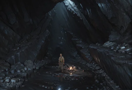 ,0959,light,cave,dark,indoors,
Mine workers,miners clothing,iron picks,multiple boys,Mining,å·¥ä½,<lora:0959 Mine_v1_pony:0.8>, score_9,score_8_up,score_7_up,,8k,1girl,solo,,