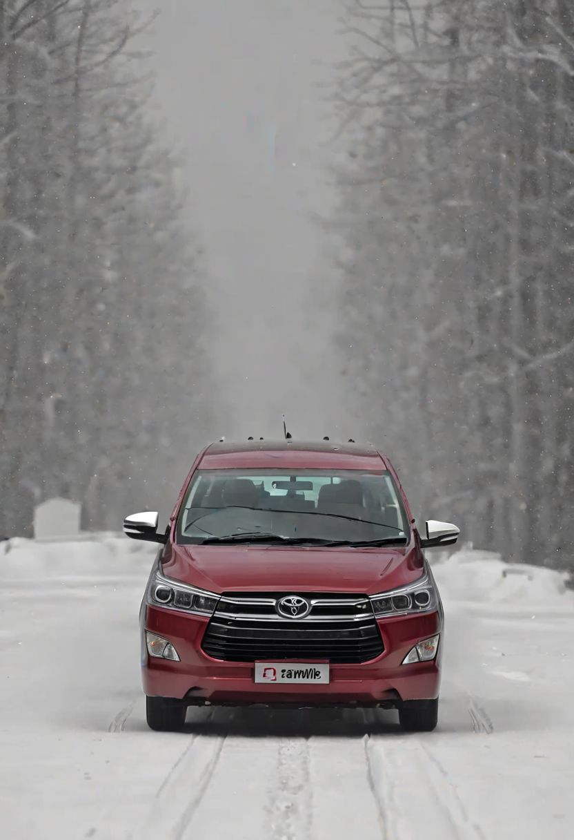 Toyota Innova, snow, slippery,