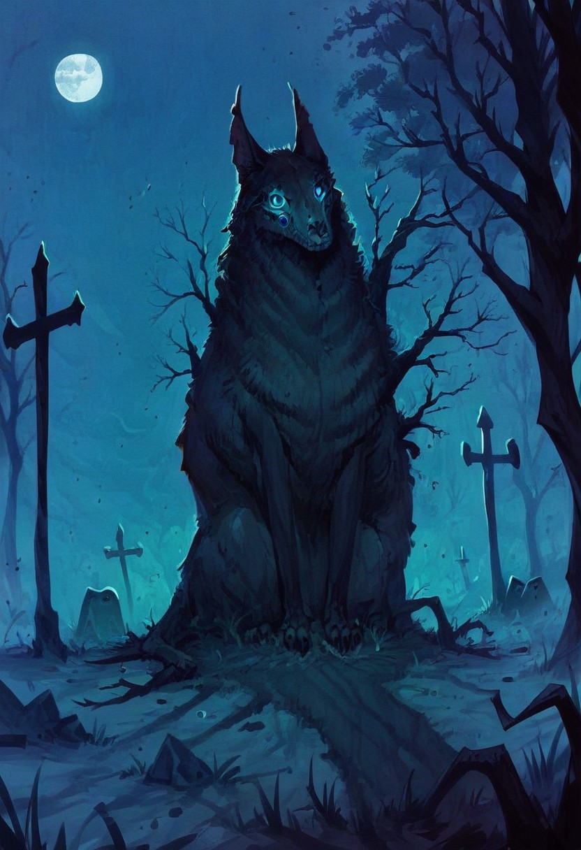 score_9, score_8_up, score_7_up, score_9, score_8_up, score_7_up, GLSHS, halloween, tombstone, graveyard, tree, moon, bare tree , 1girl, staring at viewer , black witch costume , orange hair , blue eyes , ((Masterpiece, high quality, best quality, beauty and aesthetics,detailed face)), outdoors, cross, sky, grave, full moon, cloud, night, glowing, bats, ghost on background, , ghost costume, pumpkin, jack-o'-lantern