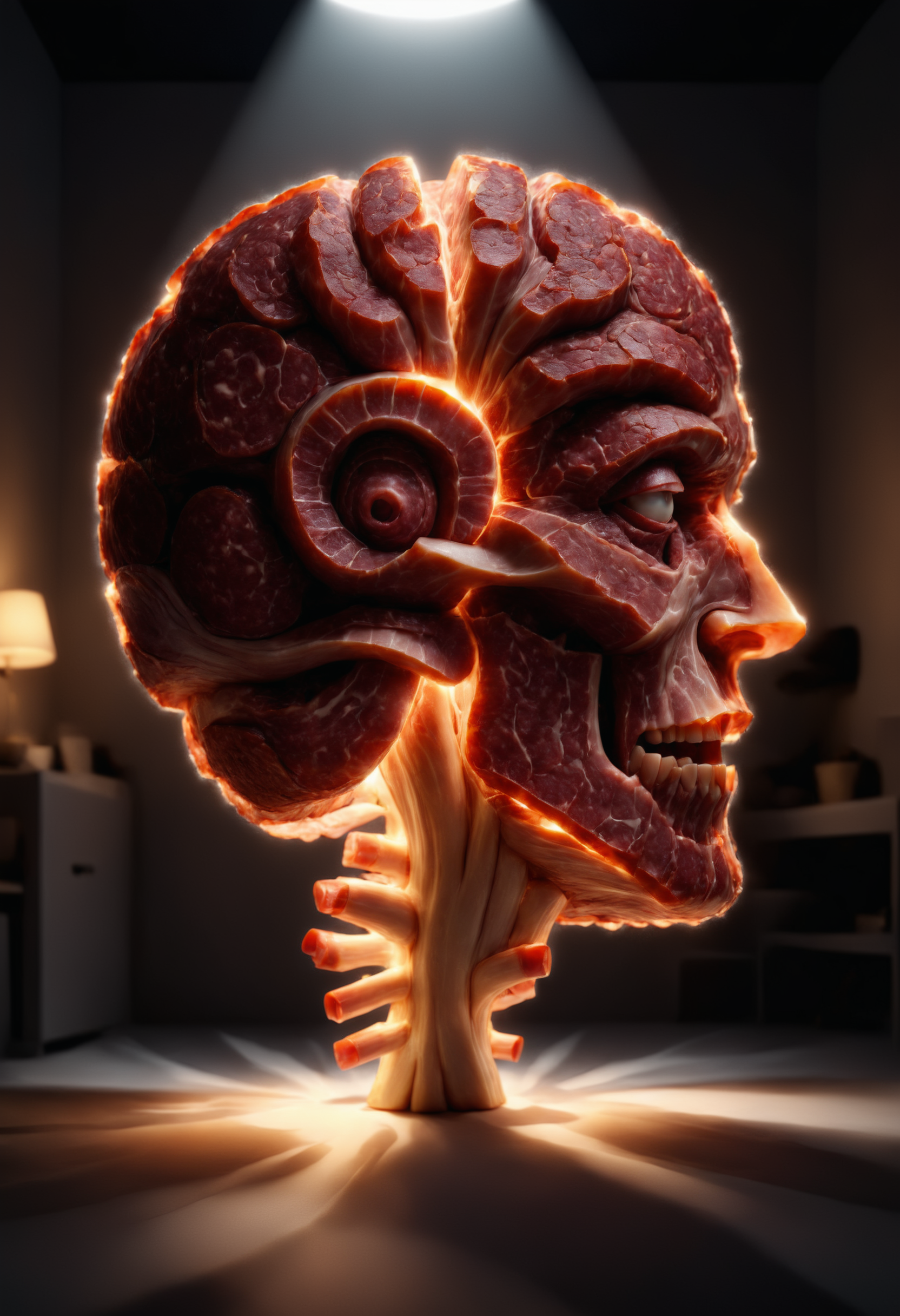 brain trending on artstation, deviantart, 8k, gorgeous lighting, hd, dramatic lighting <lora:dvr-slm:1>