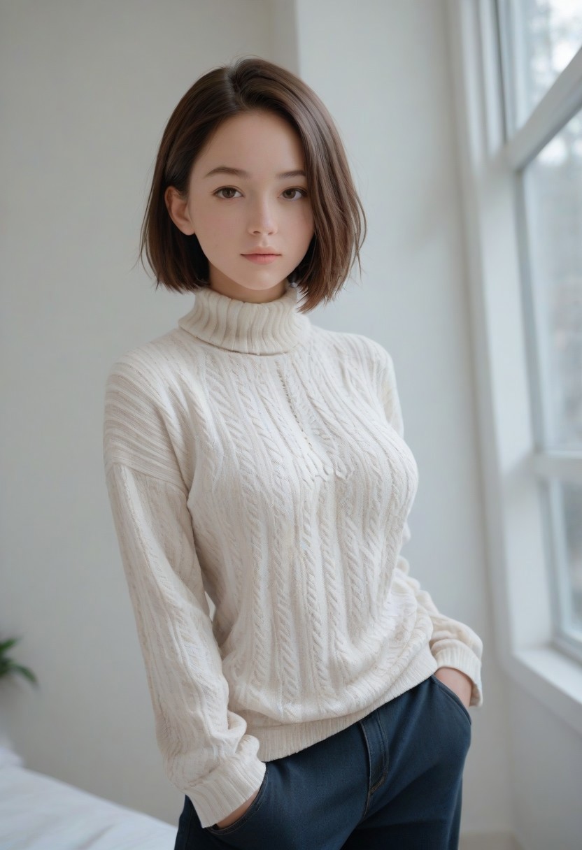 1girl,sweater,huge tits,tall girl,short cut hair,
yamamoto,
score_9, score_8_up, score_7_up,high res ,masterpiece,best quality, pureerosface_v1