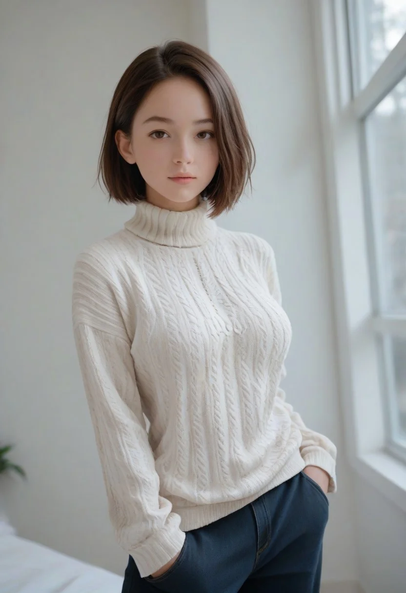 1girl,sweater,huge tits,tall girl,short cut hair,
yamamoto,
score_9, score_8_up, score_7_up,high res ,masterpiece,best quality, pureerosface_v1