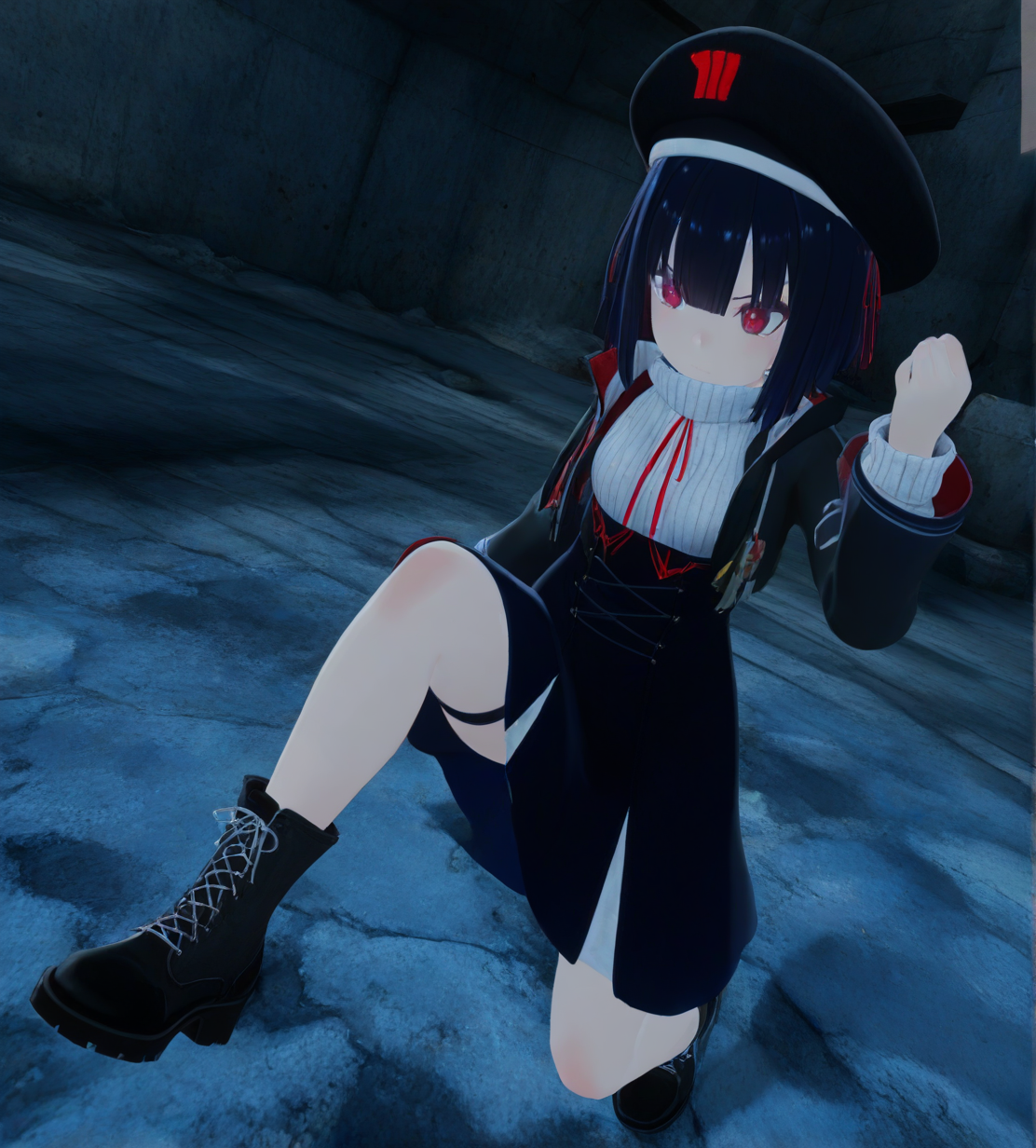 <lora:dress2A-7S:1>,1girl, dress(2A-7S),black hair,short hair,red eyes,bangs,
red ribbon,
sweater,high-waist skirt,black skirt,
black jacket,open jacket,
black beret,
black footwear,
dynamic pose, dynamic angle, animated,
very awa, masterpiece, best quality, highres, absurdes,amazing quality,very aesthetic,intricate details, <lora:hand 5.5:1>