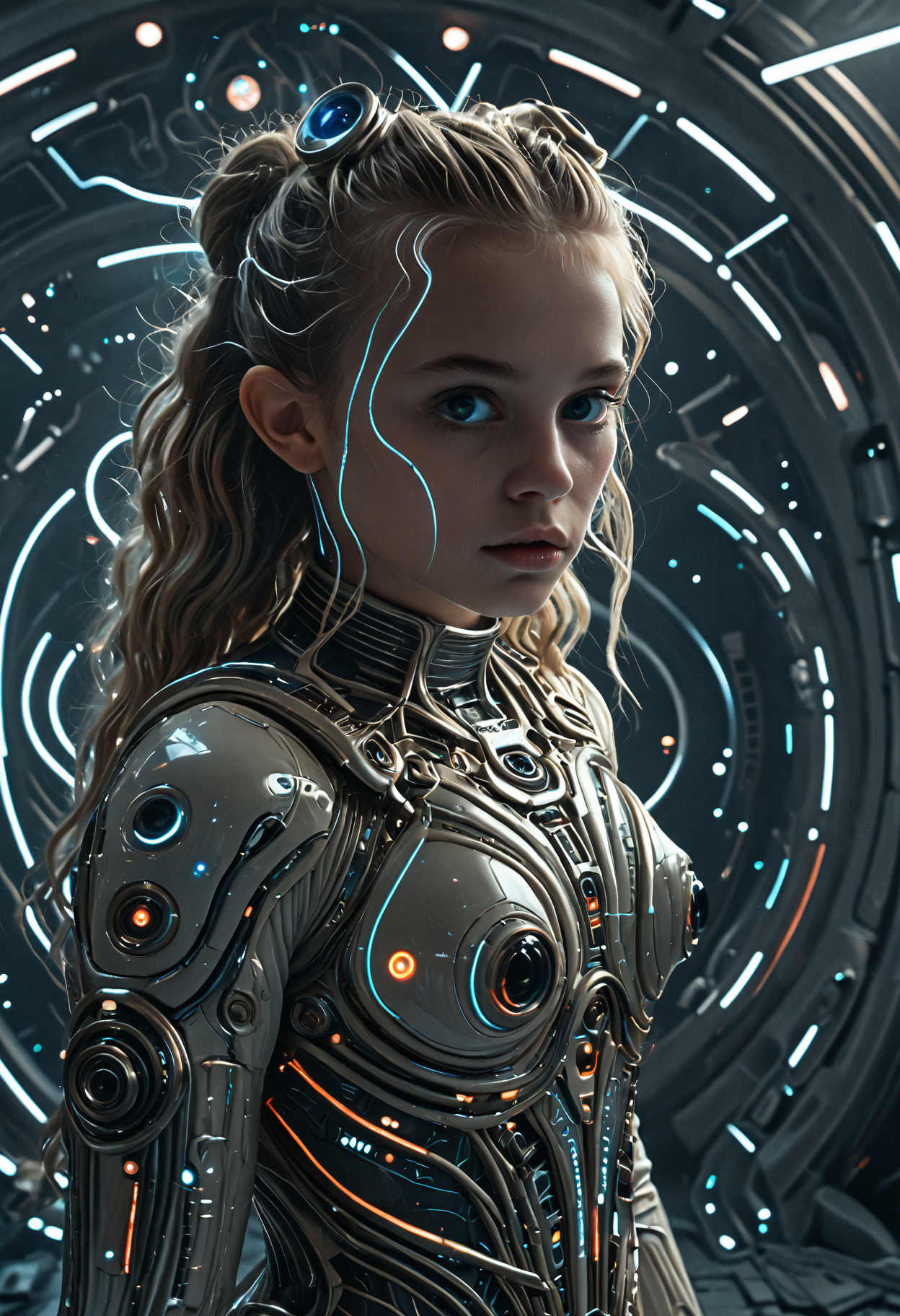 Alien-themed <lora:Beeple_retrofuturism-000005:1>,Beeple style,retrofuturism,<lora:Alice Prin OC-000005:1>,Alice Prin,1girl, . Extraterrestrial, cosmic, otherworldly, mysterious, sci-fi, highly detailed