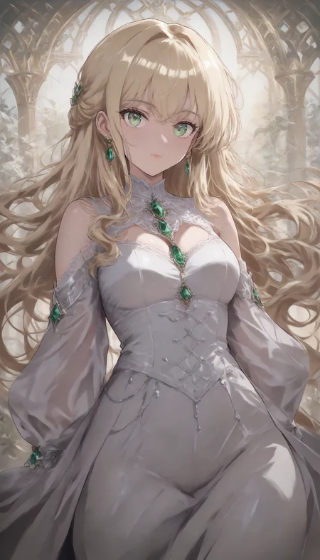 Gothic style masterpiece,high score,great score,absurdres, <lora:Alice Prin_sots:1>,Alice Prin (style, alice prin, sots art), ., Cersei is a strikingly beautiful woman, with curly golden hair, emerald green eyes, fair skin, and a slender, graceful figure. Cersei Lannister. . Dark, mysterious, haunting, dramatic, ornate, detailed
