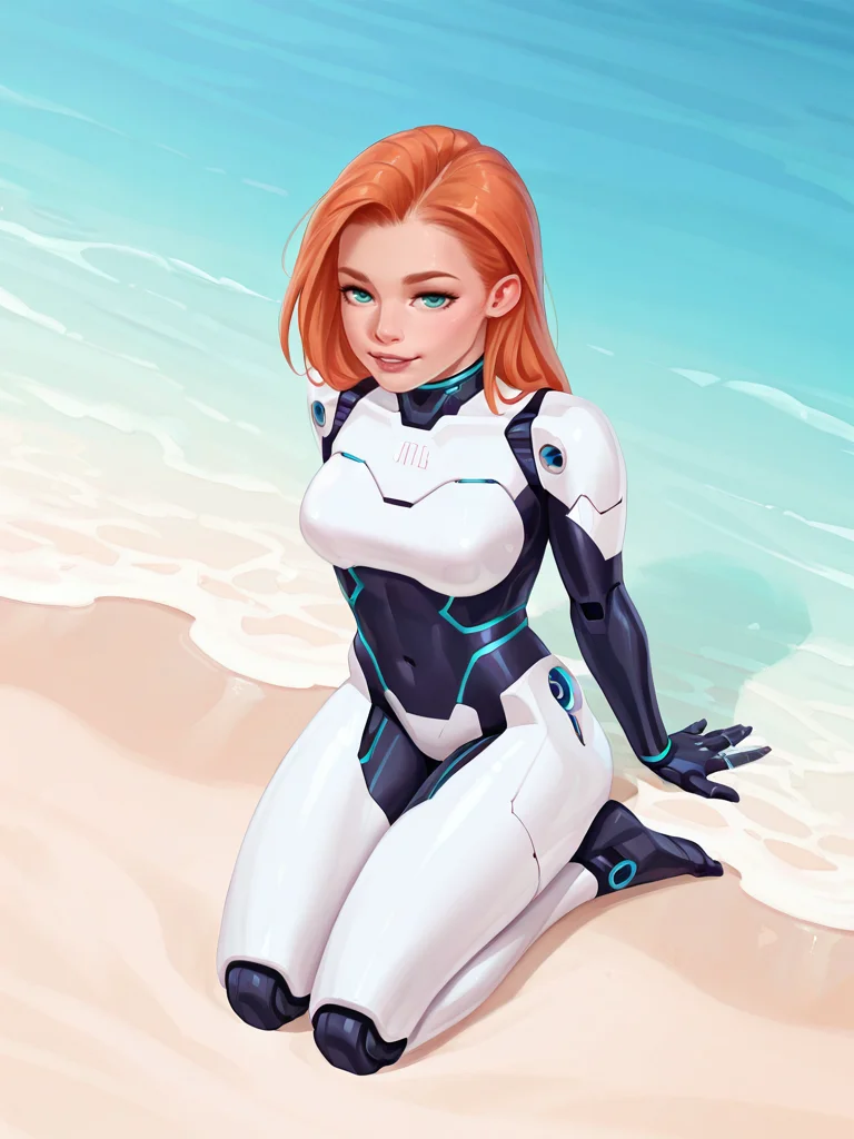 cybernetic style <lora:Rino99Quiron_Style_ilus:1> , Rino99Quiron, realistic and detailed woman seductive , small freckle, realistic style, infinite ultra high definition image quality and rendering, infinite image detail, infinite realistic render, infinite realistic RTX global illumination, infinite special effect., A place flooded by the sea and with beach sand, from above, , kneeling, ,
golden hour lake, . futuristic, technological, cybernetic enhancements, robotics, artificial intelligence themes