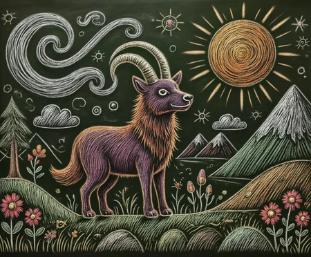 <lora:Chalkboard - s1 g4.safetensors:1> ch4lkb04rd A chalk drawing of
In the heart of a handcrafted realm, where the air is woven from the finest threads, stands a creature of legend. This creature, a fantastical blend of wolf and goat, is a masterpiece of intricate embroidery. Its fur, a tapestry of fiery purples and deep oranges, seems to shimmer with each stitch. The wolf's head, crowned with goat-like horns that curl elegantly, is set with eyes that glow like embers, casting a haunting yet mesmerizing light. The creature's form is enfolded in swirling smoke, each tendril meticulously crocheted, adding to the ethereal aura.
Surrounding the creature, the landscape is a masterpiece of handcrafted charm. The ground is a rich, woven tapestry of earth tones, with tufts of grass and wildflowers stitched in vibrant greens and pinks. The sky above is a gradient of deep purples, transitioning into a warm, orange-hued twilight. Magical symbols, intricately embroidered in gold and silver, float through the air, intertwining and creating a sense of depth and wonder.
In this surreal world, the soft, natural light filters through the threads, casting gentle shadows that accentuate the texture and detail of every element. The scene is a harmonious blend of whimsy and nostalgia, inviting the viewer to step into a world where the boundary between reality and imagination blurs. Each stitch and thread tells a story, woven together to create a dreamy, welcoming atmosphere.