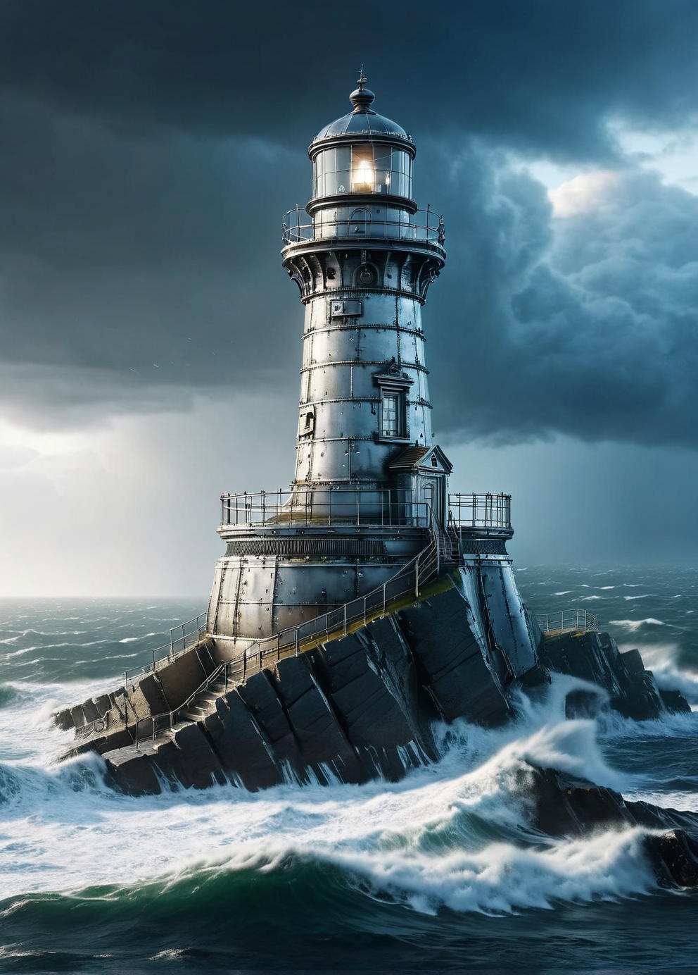 ais-wldd a solitary lighthouse on a stormy cliffside <lora:ais-wldd-sdxl:1>