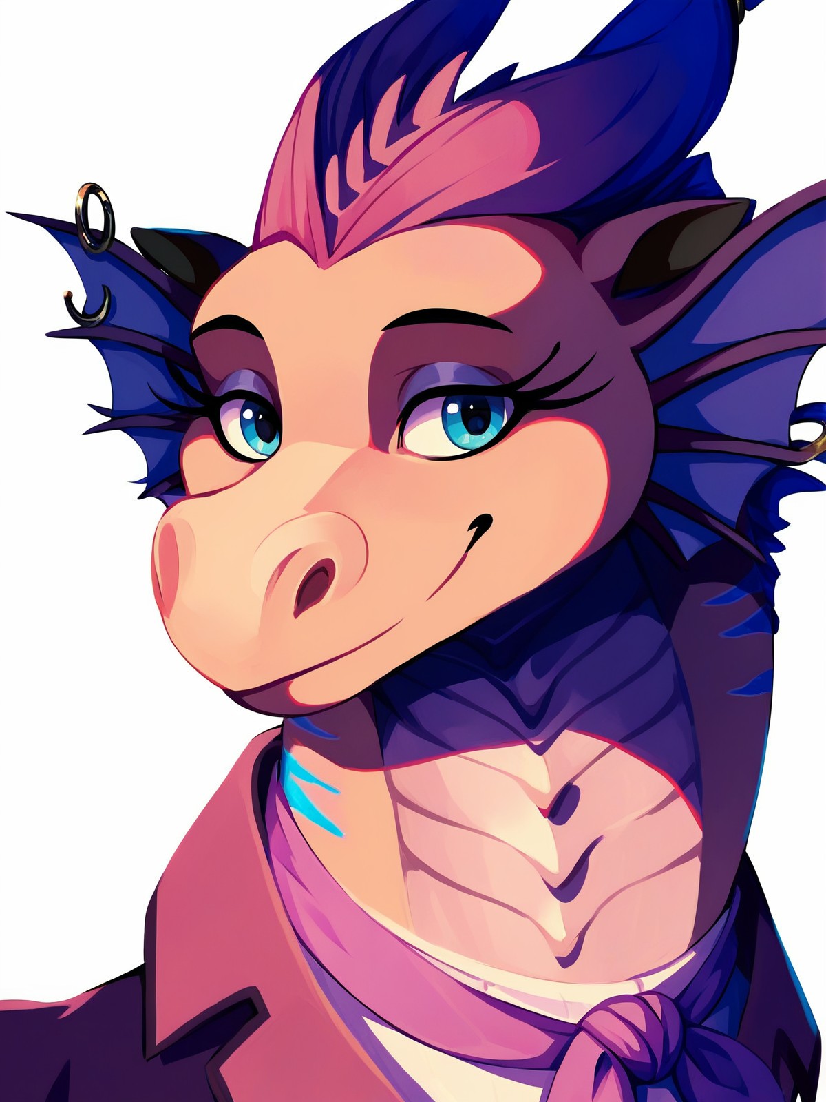 score_9,score_8,score_7,source_furry,
babe_luck, babe_dragon, no humans, solo, 1girl, white background, simple background, smile, closed mouth, animal focus, blue eyes, dragon, dragon girl, fanart, safe,
<lora:Babe_Luck_Pony_SDXL:1.25> babe_luck,