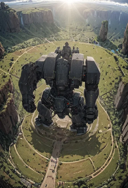 (Moai statue WITH Huge  mecha robots, ON easter island:1.5), 
(Ancient megalithic civilization, Azka Lines, on Easter Island:1.1), (The colonial city of the future, in the mist-filled Grand Canyon, on an unknown Earth-like planet, 2 moon on sky, Spaceship flight connects colonies, waterfulls:1), (Machu Picchu, a mountain settlement, incredibly spectacular:1),  (avant-garde, future, reality, science fiction, photorealistic), White limestone with black granite, fountain, waterfall, landmark, square, path, narrow street, (Large Files, Ultra Realistic, 8K, 16k, FHD, HD, VFX, Perfect, Photography, composition, Architecture Sales Photography, Architecture Competition, Ultra High Resolution, Cinematography, High Resolution Image:1), (dramatic lighting, direct sunlight, ray tracing, clear shadow:1), (real landscape:1), (blurred background:1.0), (urban background, more_details) ,
extremely detailed, industrialbuilding, drdnght machine, spstation, mayamaze, caveruinsAerial