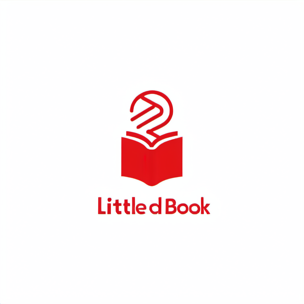 little red book and Artificial Intelligence,system,logo design,best quality,