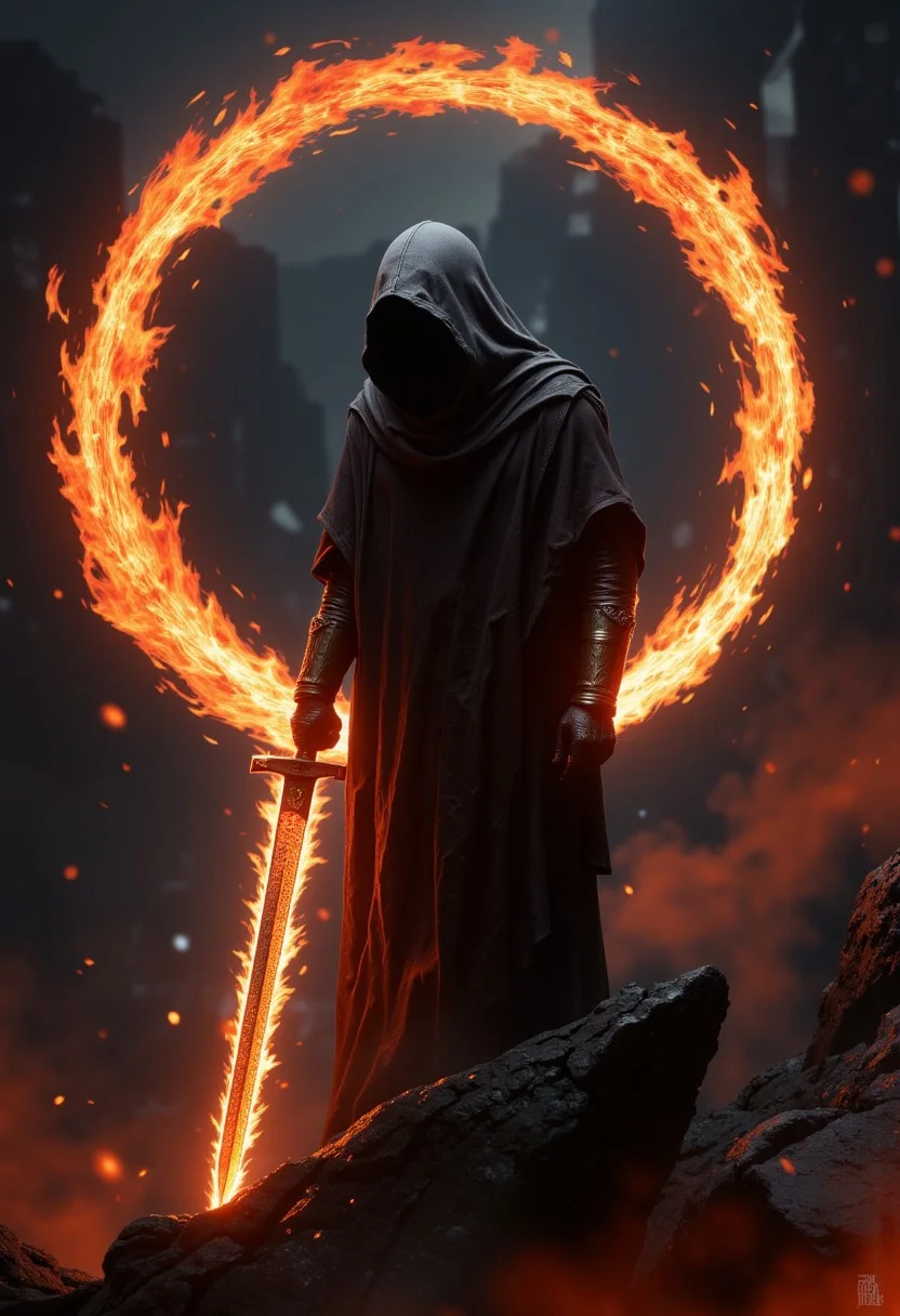 Faceless entity wearing cloak,fire spiral around him,holding sword of flame,a masterpiece,8k resolution concept,dark armor,
ultimate realistic lighting and textures
aidmaHyperrealism, aidmaimageupgrader