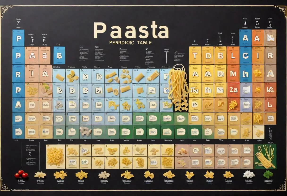 pasta periodic table