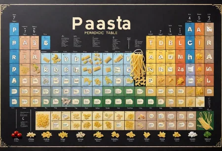 pasta periodic table