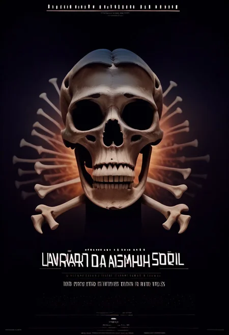score_9, score_8_up, score_7_up, (80s movie poster), boneswm, dramatic lights, aesthetic, highest quality, masterpiece, 4k, text, ((movie poster with title "THE BONE IDENTITY"))