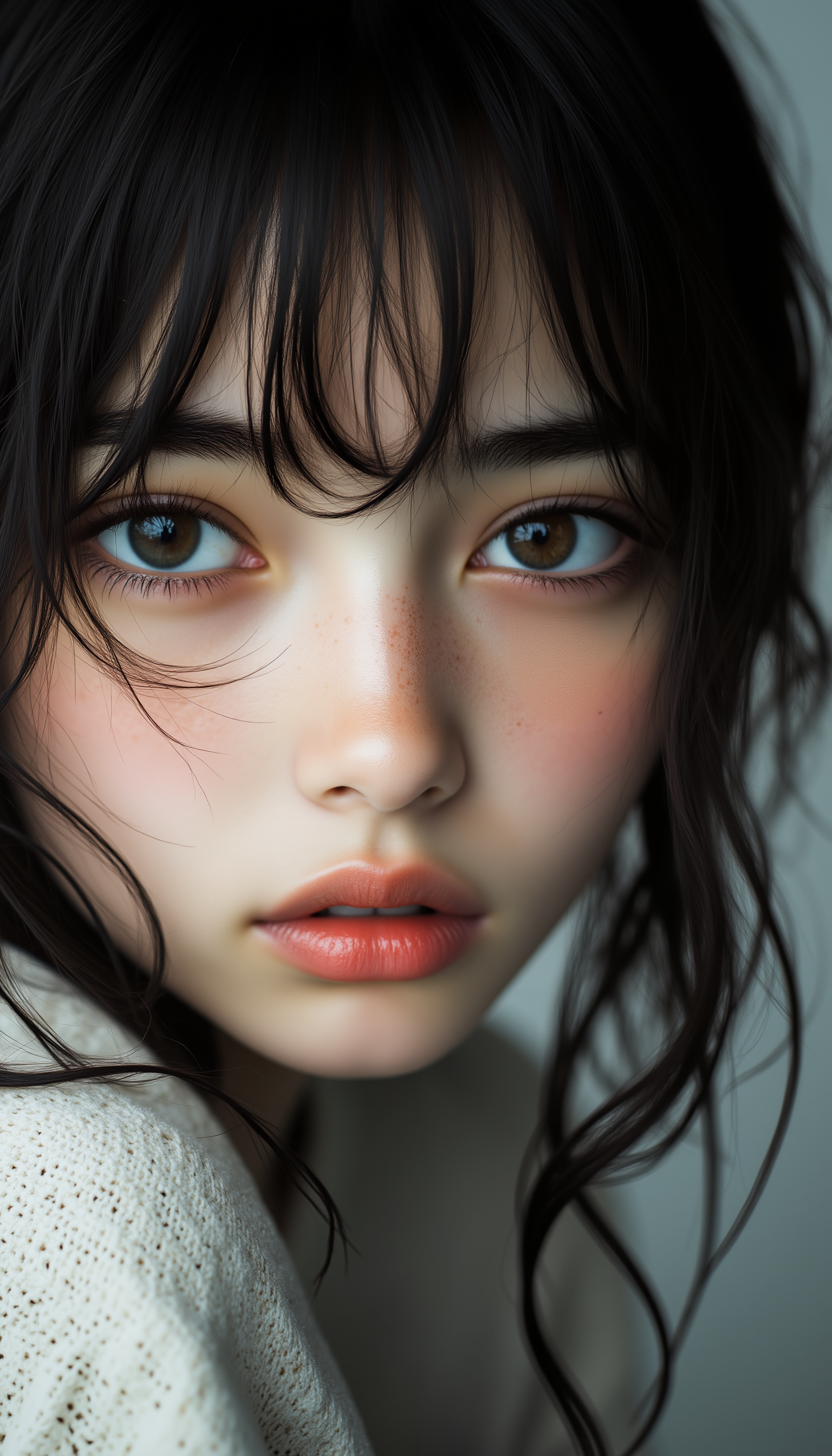 innocent, kawaii, cute, japanese beautiful girl, real face, real skin, passionate gaze, cinematic, high-resolution professional photograph, midjourney_whisper_innocent_eyes,  <lora:midjourney_whisper_innocent_eyes_v01:1>,