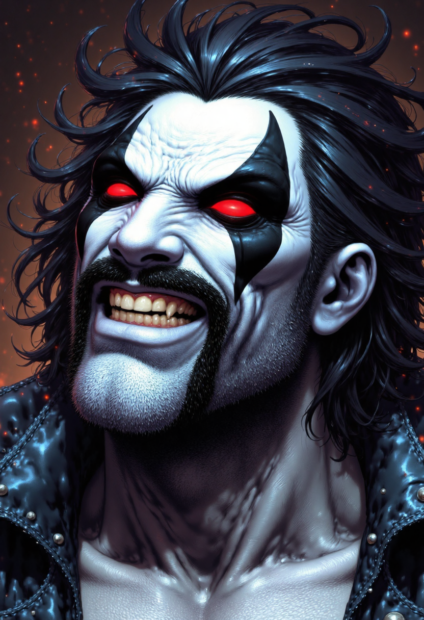 a highly detailed digital illustration in a realistic, hyper-realistic style, it depicts a close-up of L0b0Dc man, face, the background is dark and moody, with subtle, glowing effects that enhance the intensity of the scene, the overall color palette is dominated by cool tones, with highlights and shadows that give the image a three-dimensional quality, the illustration is highly polished, with meticulous attention to detail, making it a captivating and intense piece of art<lora:CustomFlux/L0b0Dc.safetensors:1.0:1.0>