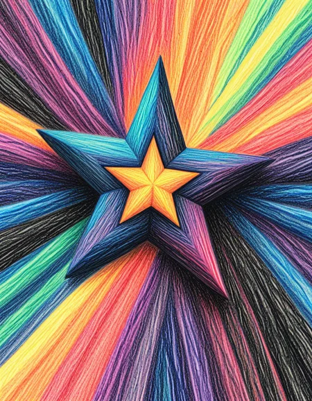 novuschroma72 style Black Star, Bright Dawn crayon drawing <lora:novuschroma72 style:1>, <lora:sdxl_lightning_8step_lora:1>