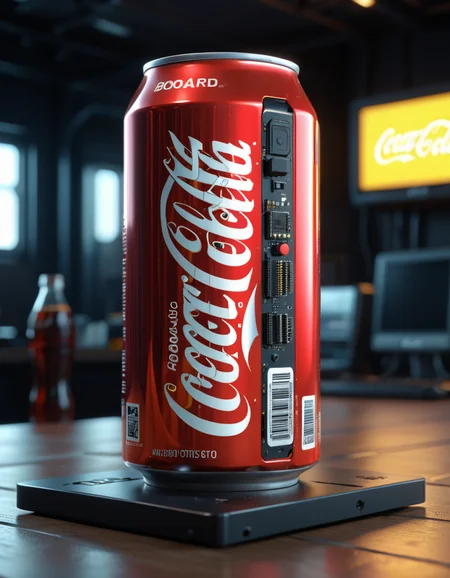 mboard artstyle can of coca-cola. product photography <lora:Motherboard artstyle - trigger is mboard artstyle:1>,