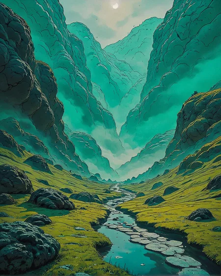 Surreal Landscape, Creator Landscape,
Lev Lagorio (Crimean coastlines), Alpine tundra dotted with edelweiss, lichen patterns on boulders, charcoal burner's earth mound,natterjack toad croaking.
<lora:ClassipeintXL2.1:0.410> oil painting,
<lora:extremely_detailed:0.201> extremely detailed,
<lora:add-detail-xl:0.517>,
<lora:dreamshaperXL10_lora:0.853>,
<lora:Flux-XL_Scenery: 0.199> flux-scenery,
detailxl,
advntr,
<lora:tbh112-sdxl:0.7> style of Gregory Fromenteau,