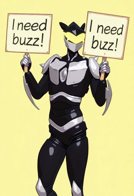 masterpiece, need_buzz, holding sign, 1boy, solo, male focus, BC-1 robot, BC-1 helmet, BC-1 visor, BC-1 faceguard