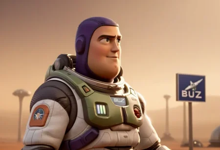 Buzz1024, an man astronaut, spaceship, space, stars, galaxy, highly detailed , ultra sharp, photograph, film, bokeh, professional, 4k, highly detailed, holding a sign that says buzz for gas <lora:add-detail-xl:1.5> <lora:Buzz1024:0.8>