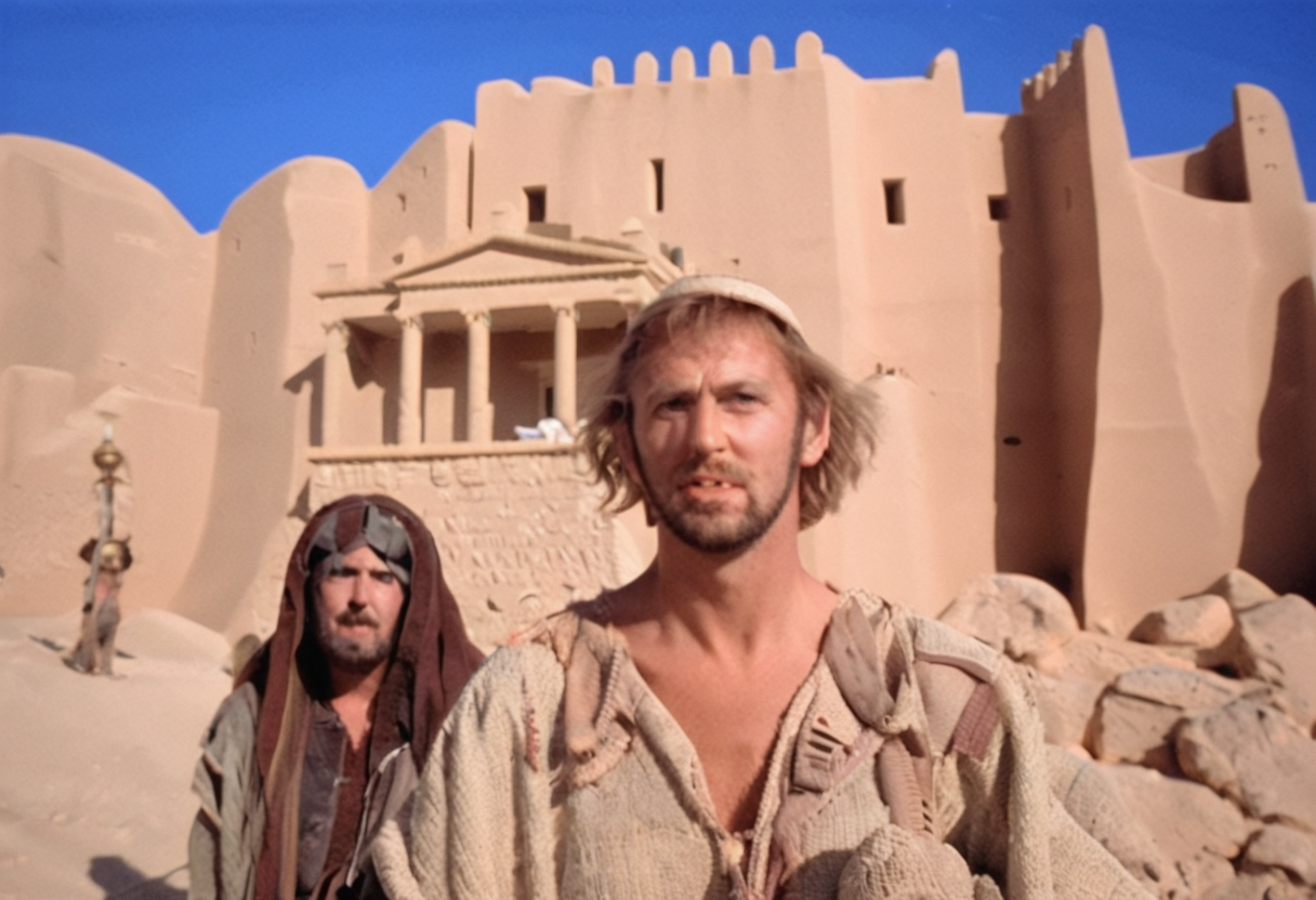 lifeofbrian, multiple people, portrait, desert