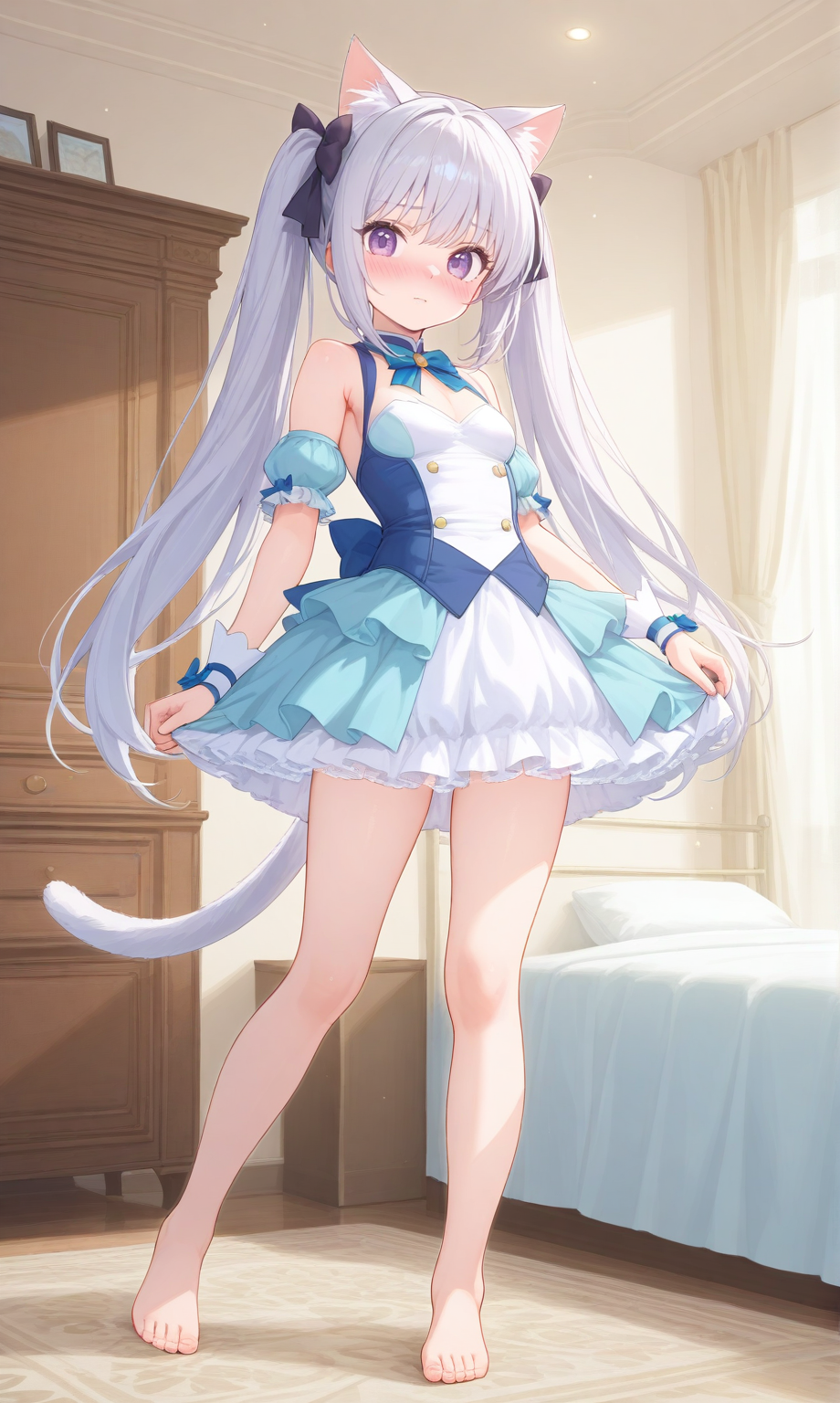 A highly detailed full-body portrait of a person, realistic anatomy, proportional limbs, expressive eyes, natural hands with correct finger count, well-formed feet with toes, smooth skin texture, dynamic pose, soft natural lighting, cinematic style