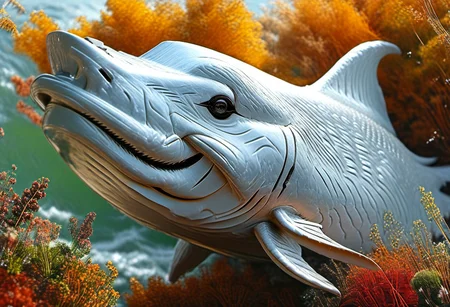 white panel mid panel whale head
