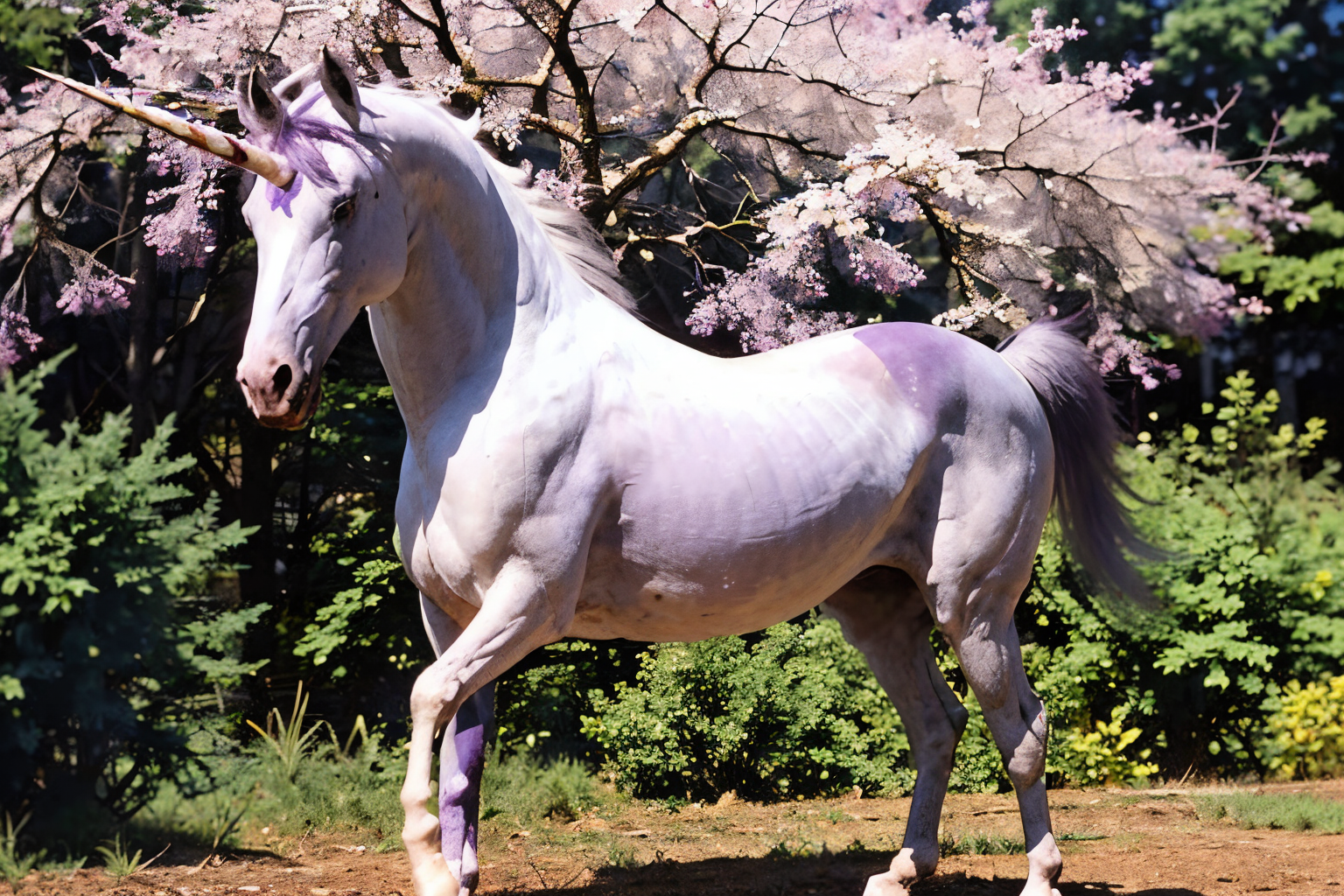 (Realisitc:1.5) (Purple and navy:1.5) unicorn <lora:EdobUnicorn_v1.0:0.8>