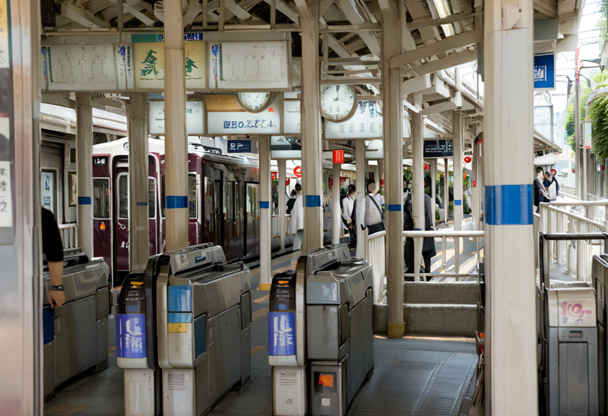 masterpiece, best quality, very aesthetic, absurdres,
kaisatsu, koyoenst, train station, scenery, sign, automatic ticket gate, realistic, photo (medium), photorealistic, photo background, scenery
<lora:kouyouen_st_SDXL_V1:1> <lora:sd_xl_offset_example-lora_1.0:0.5>