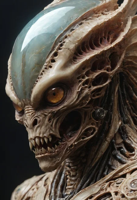 An angry red translucent artialien, rage, 
hyperdetailed realistic illustration, intricately detailed, highest quality, 
BREAK, stylized photo, ultra level of detail and precision in the art, masterpiece, mixed media, intense mood, detailed shading, 
subsurface scattering, light leaks, soft shadows, film grain, Dutch angle, narrow DoF,