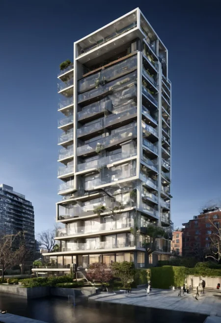 (((Modern style architecture, housing, luxury residence))),
outdoors, sky, tree, blue sky, no humans, ground vehicle, building, scenery, reflection, city, cityscape, bare tree, skyscraper, real world location,
(Large Files, Ultra Realistic, 8K, 16k, FHD, HD, VFX, Perfect, Photography, composition, Architecture Sales Photography, Architecture Competition, Ultra High Resolution, Cinematography, High Resolution Image:1.1), (dramatic lighting, direct sunlight, ray tracing, clear shadow:1.2), (real landscape:1.1), (blurred background:1.0), (urban background, more_details)
(avant-garde, future, reality, science fiction, photorealistic), (modern architecture:1.2), White limestone with black granite, fountain, waterfall, landmark, square, path, narrow street,
(Large Files, Ultra Realistic, 8K, 16k, FHD, HD, VFX, Perfect, Photography, composition, Architecture Sales Photography, Architecture Competition, Ultra High Resolution, Cinematography, High Resolution Image:1.1), (dramatic lighting, direct sunlight, ray tracing, clear shadow:1.2), (real landscape:1.1), (blurred background:1.0), (urban background, more_details) ,
great lighting, extremely detailed, clear, SteamPunk, <stardeaf-cold-arc>, void