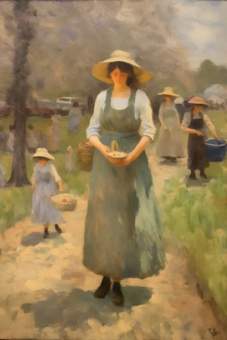 <lora:Theodore Robinson Style:1>Theodore Robinson Style - impressionist painting