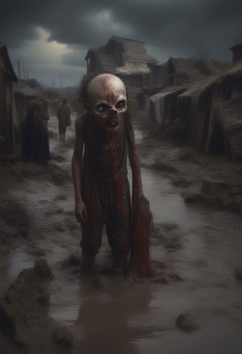I pity the poor immigrant
 Who tramples through the mud
 Who fills his mouth with laughing
 And who builds his town with blood
 Whose visions in the final end
 Must shatter like the glass
 I pity the poor immigrant
 When his gladness comes to pass 
lowbrow art style, surreal, Cinematic Lighting