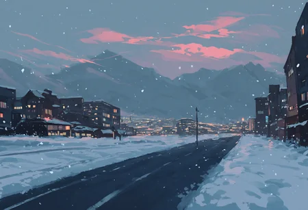 score_9, score_8_up, score_7_up, outdoors, scenery, snow, winter, (road, city:1.4), vibrant colors, high contrast, clouds, at night, dark,
<lora:ScenicHorizonsV2:1>,