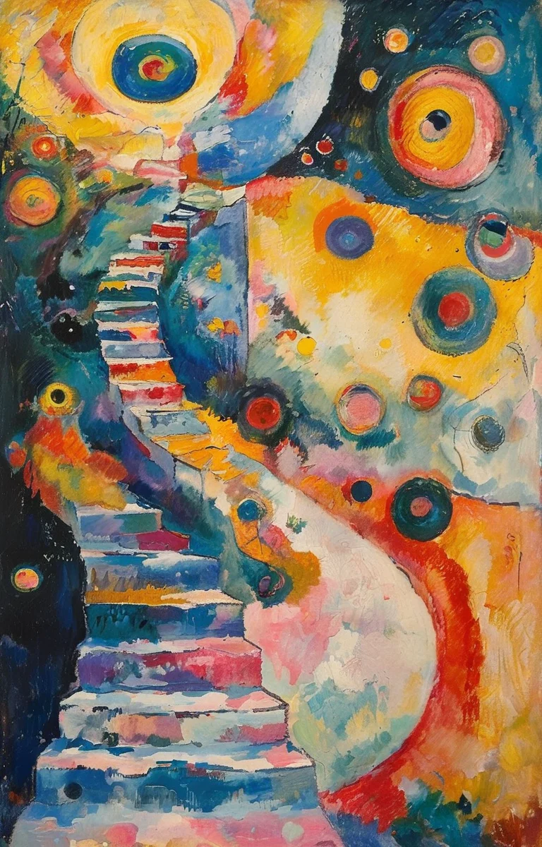 masterpiece,best quality,<lora:tbh287-sdxl:0.9>,illustration,style of Wassily Kandinsky animals