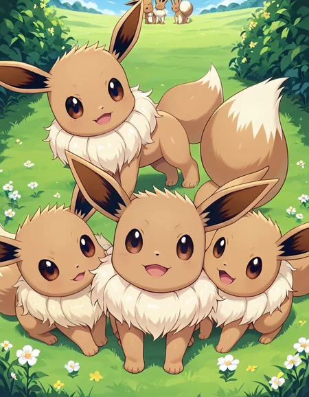 score_9, score_8_up, score_7_up,
pks,pokemon,
eevee,group,
grass, flowers,
playing, happy,
promotional poster,
<lora:pokemon_r1:1>
